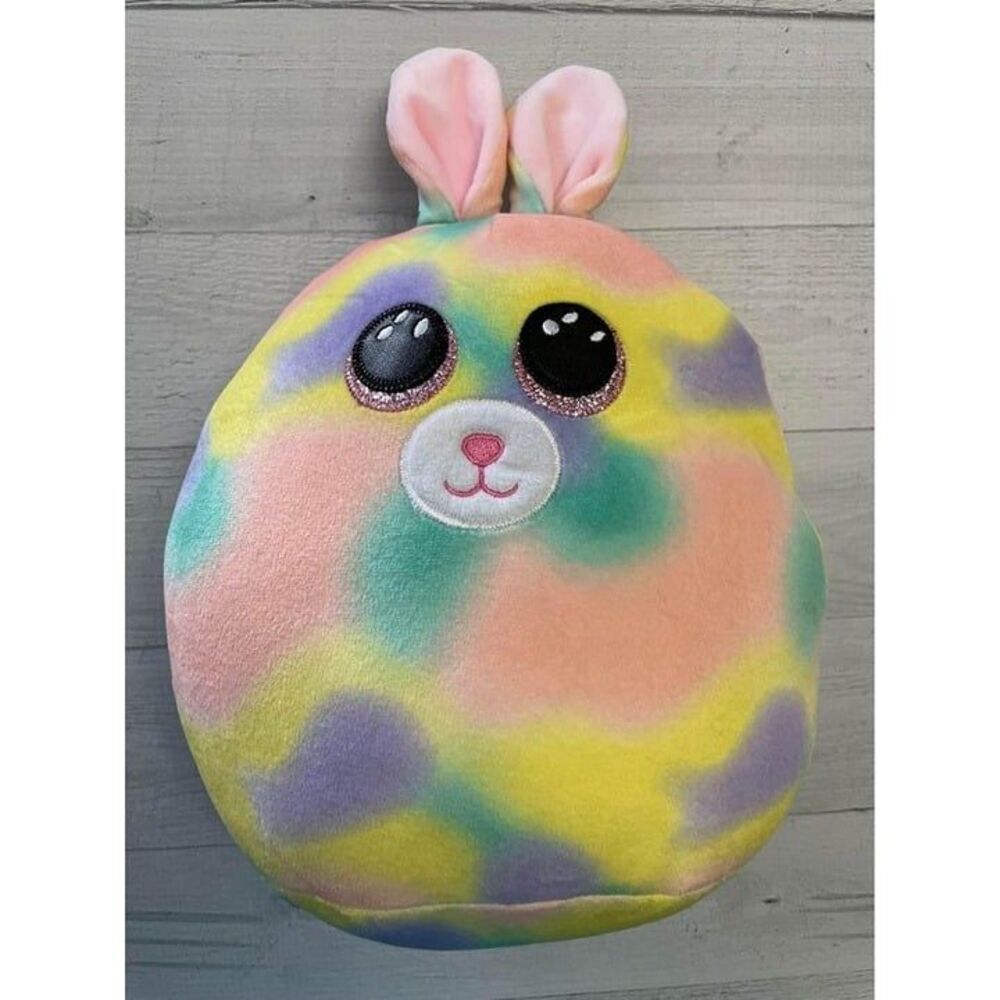 TY beanie squishies Furry the Easter Bunny Rabbit